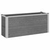 vidaXL Hochbeet Grau 100 x 30 x 42 cm WPC und Aluminium