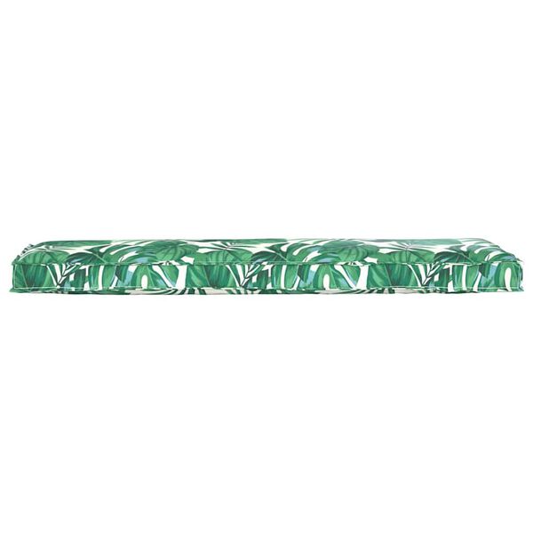 vidaXL Palettenkissen f&uuml;r Bank Floral Blattmuster 140 x 40 x 8 cm