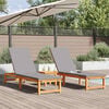 vidaXL Sonnenliege 3 pcs Braun Massivholz Akazie