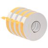 vidaXL Selbstklebendes Schaumstoffband 4 pcs Wei&szlig; 30mm x 5m CR-Schaum