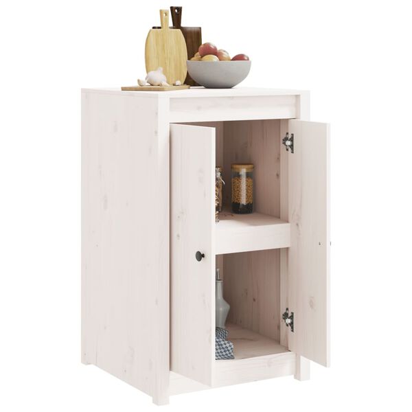 vidaXL Outdoor-K&uuml;chenschrank Wei&szlig; Massivholz Kiefer