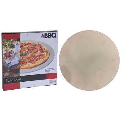 ProGarden Pizzastein für Grill 30 cm Cremeweiß
