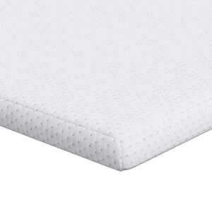 vidaXL Matratzenauflage Wei&szlig; 70 x 200 cm Jacquard Stoff