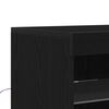 vidaXL LED-Sideboard Schwarz 60,5 x 37 x 67 cm Holzwerkstoff