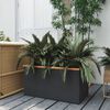 vidaXL Pflanzk&uuml;bel Schwarz 80x40x40 cm Poly Rattan