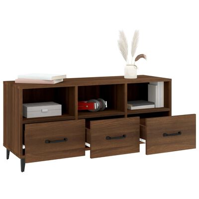 vidaXL TV-Schrank Braun Eichen-Optik 102x35x50 cm Holzwerkstoff