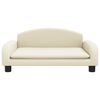 vidaXL Hundebett Creme 70x45x30 cm Kunstleder