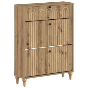 vidaXL Schuhschrank ALKMAAR 78 x 24 x 103 cm Holzwerkstoff