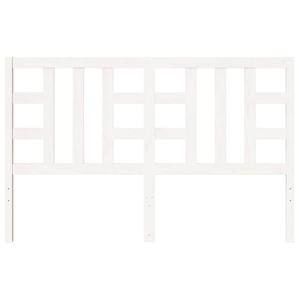 vidaXL Kopfteil Wei&szlig; 156x4x100 cm Massivholz Kiefer