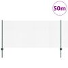 vidaXL Zaun mit Pfosten Gr&uuml;n 1 x 50 m Stahl und PVC