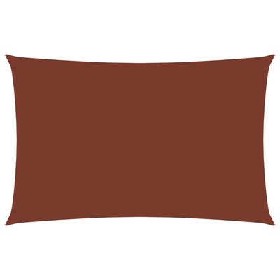 vidaXL Sonnensegel Oxford-Gewebe Rechteckig 5x6 m Terrakotta-Rot