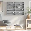 vidaXL Vitrinenschrank Grau Sonoma 100x8,5x75 cm Holzwerkstoff