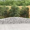 vidaXL Gabionen mit Hochbogen 7 Stk. 400x30x40/60 cm Verzinktes Eisen
