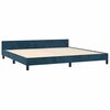 vidaXL Bettgestell ohne Matratze Dunkelblau 200x200 cm Samt