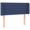 vidaXL LED Kopfteil Blau 83x16x78/88 cm Stoff