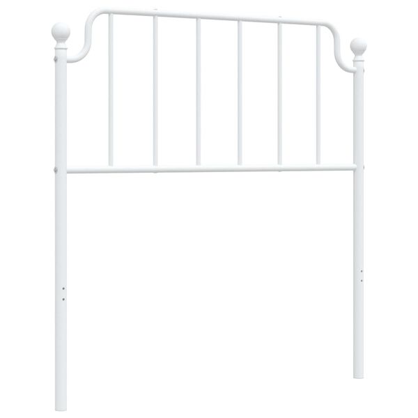 vidaXL Kopfteil Metall Wei&szlig; 90 cm