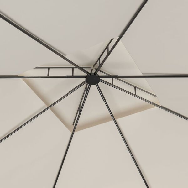 vidaXL Pavillon 3x3x2,7 m Creme 160 g/m²