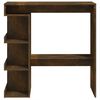 vidaXL Bartisch mit Regal R&auml;uchereiche 100x50x101,5 cm Holzwerkstoff