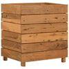 vidaXL Hochbeet 50x40x55 cm Teak Altholz und Stahl