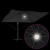 vidaXL Sonnenschirm Schwarz 351 x 250 x 253 cm Polyester und Aluminium
