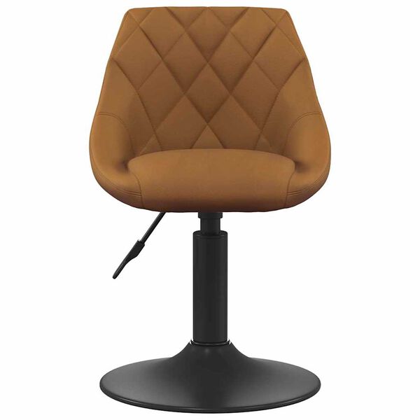 vidaXL Drehbare Esszimmerst&uuml;hle 2 pcs Braun 46 x 44 x 77,5 cm