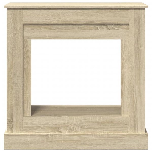 vidaXL Kaminumrandung Sonoma-Eiche 90x30x90 cm Holzwerkstoff
