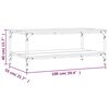 vidaXL Couchtisch Schwarz 100x55x40 cm Holzwerkstoff