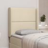 vidaXL Kopfteil Ohr Creme 80 x 16 x 4 cm Stoff