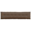 vidaXL R&uuml;ckenkissen Braun 200 x 19 x 50 cm Stoff