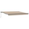 vidaXL Einziehbare Markise Beige 400 x 300 cm Polyester und Stahl