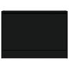 vidaXL Schuhschrank Schwarz 80x21x57 cm Holzwerkstoff