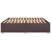 vidaXL Bettgestell ohne Matratze Dunkelbraun 180x200 cm Stoff