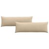 vidaXL Sofakissen 2 stk. Stoff Creme 120 x 40 cm