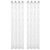 vidaXL Vorh&auml;nge 2 pcs Wei&szlig; 140 x 245 cm Polyester