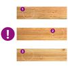 vidaXL Treppenstufen 12 Stk. Hellbraun 100x30x2 cm Massivholz Eiche