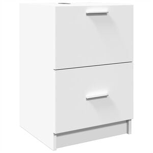 vidaXL Waschbeckenunterschrank Wei&szlig; 40x37x59 cm Holzwerkstoff