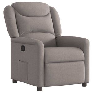 vidaXL Relaxsessel Taupe Stoff
