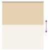 vidaXL Verdunkelungsrollo Beige 140x130 cm Stoffbreite 136,6 cm