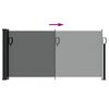 vidaXL Ausziehbare Seitenmarkise Anthrazit 100x500 cm