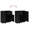 vidaXL Sideboard Schwarz Eichen-Optik 60 x 30 x 70 cm Holzwerkstoff
