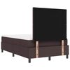 vidaXL Boxspringbett mit Matratze Dunkelbraun 120 x 200 cm Stoff