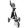 vidaXL Golf-Dolly Schwarz und Wei&szlig; Aluminium Klappbar