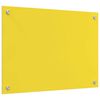 vidaXL K&uuml;chenr&uuml;ckwand 2 pcs Gelb 70 x 50 cm Geh&auml;rtetes Glas