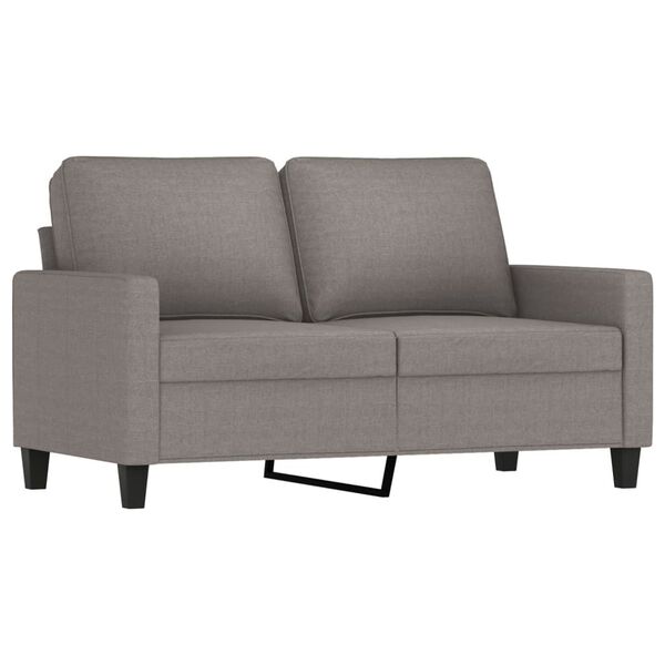 vidaXL 4-tlg. Sofagarnitur mit Kissen Taupe Stoff