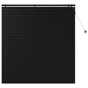 vidaXL Venezianische Jalousie Schwarz 160 x 160 cm 35 mm