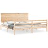 vidaXL Massivholzbett mit Kopfteil 200x200 cm