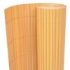 vidaXL Gartenzaun Doppelseitig PVC 90&times;300 cm Gelb