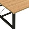 vidaXL Computertisch Schwarz und Eiche Hell 105x55x72 cm MDF und Metall