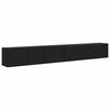 vidaXL Wand-TV-Schrank Set Wandmontiert 3 pcs Schwarz Eichen-Optik