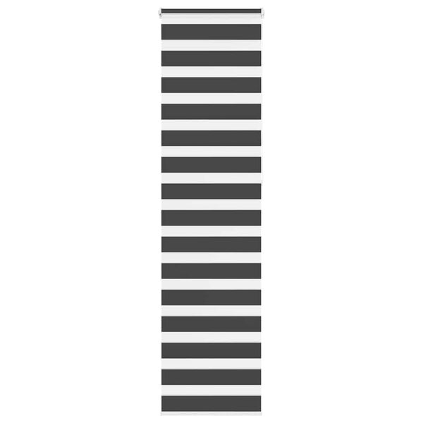 vidaXL Doppelrollo Schwarz 50x230 cm Stoffbreite 45,9 cm Polyester